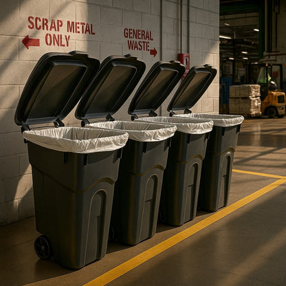 EcoGuard Heavy-Duty Wheeled Garbage Can with Attached Lid