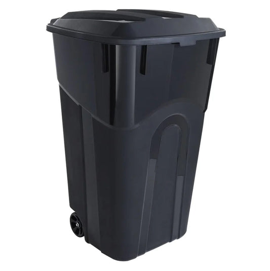 EcoGuard Heavy-Duty Wheeled Garbage Can with Attached Lid