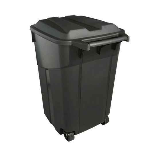 EcoGuard Heavy-Duty Wheeled Garbage Can with Attached Lid
